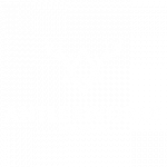 Logotipo en blanco de Antlerworld, especialistas en mordedores para perros 100% naturales y de la máxima calidad