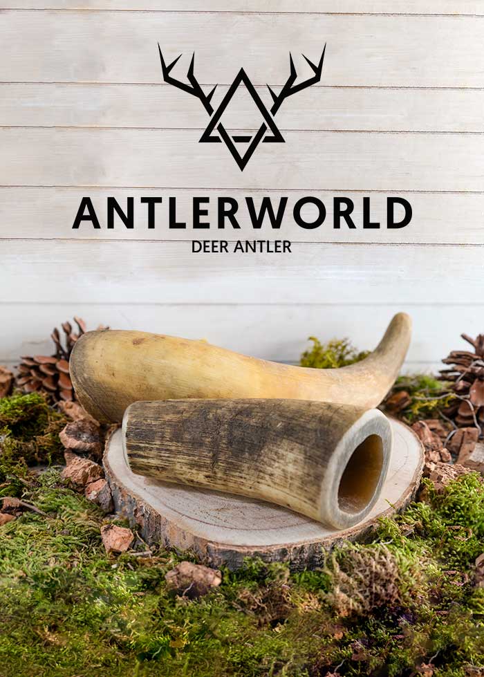 Mordedores cuernos de vacuno Antlerworld varias tallas