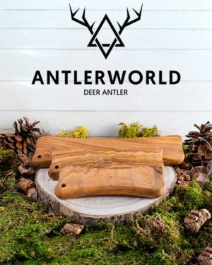 mordedores huesos de madera de olivo Antlerworld varias tallas