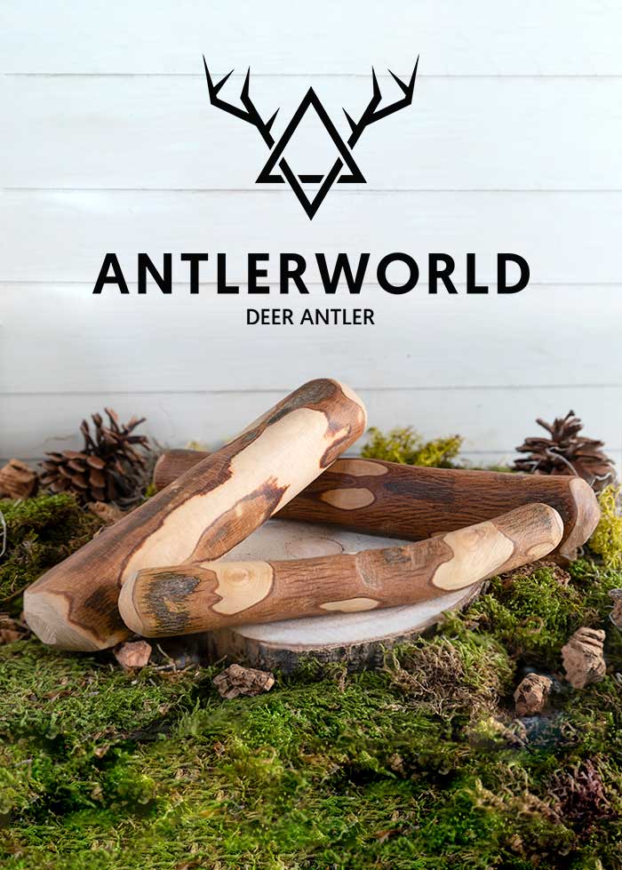 Mordedores madera de olivo Antlerworld varias tallas