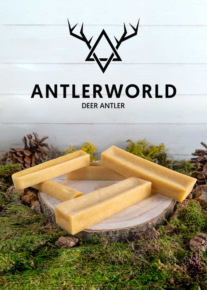 Mordedores de queso natural Antlerworld varias tallas.