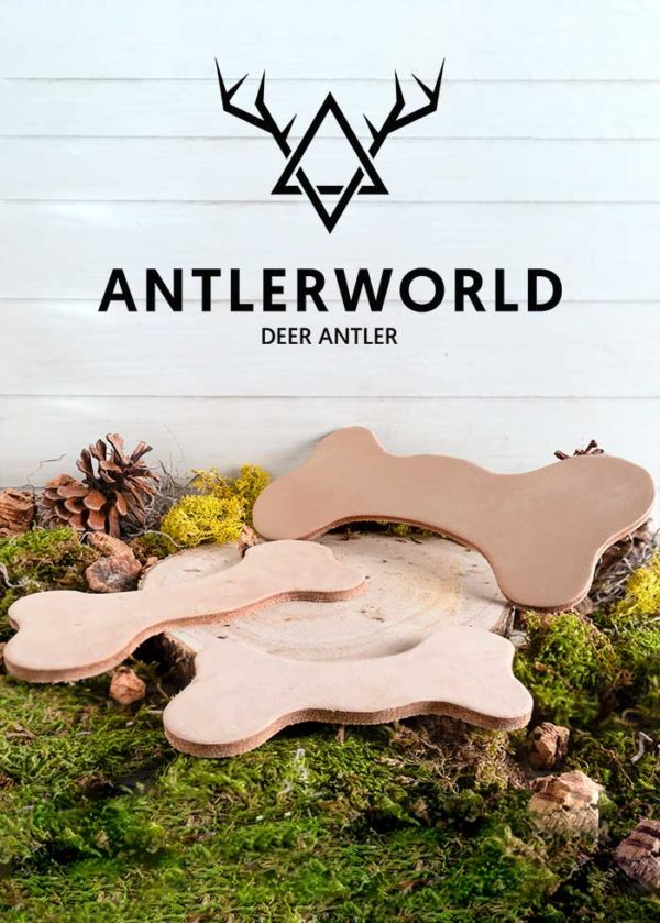 Mordedores de cuero con forma de hueso de Antlerworld